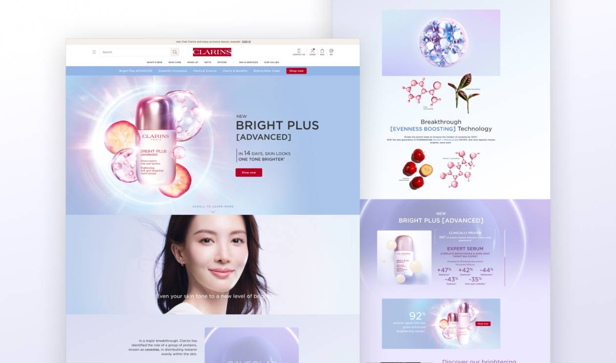Landing page desktop - aperçu